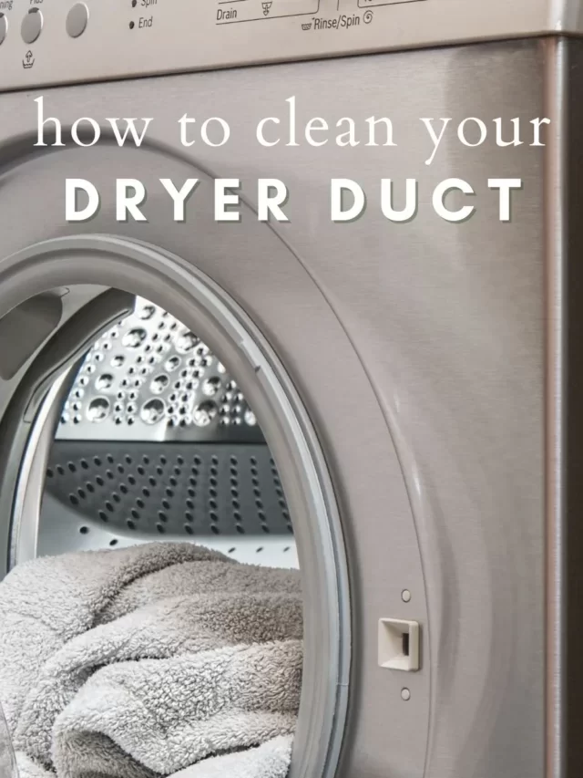 DIY Dryer Duct Cleaning