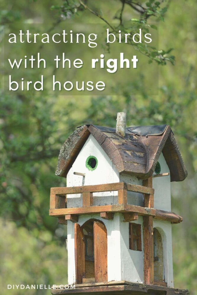 How to select the correct birdhouse for the birds you want to attract to your garden. 