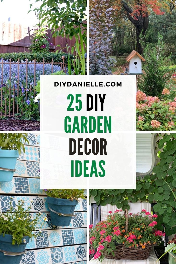 12 ideas for cheap and simple homemade garden decorations