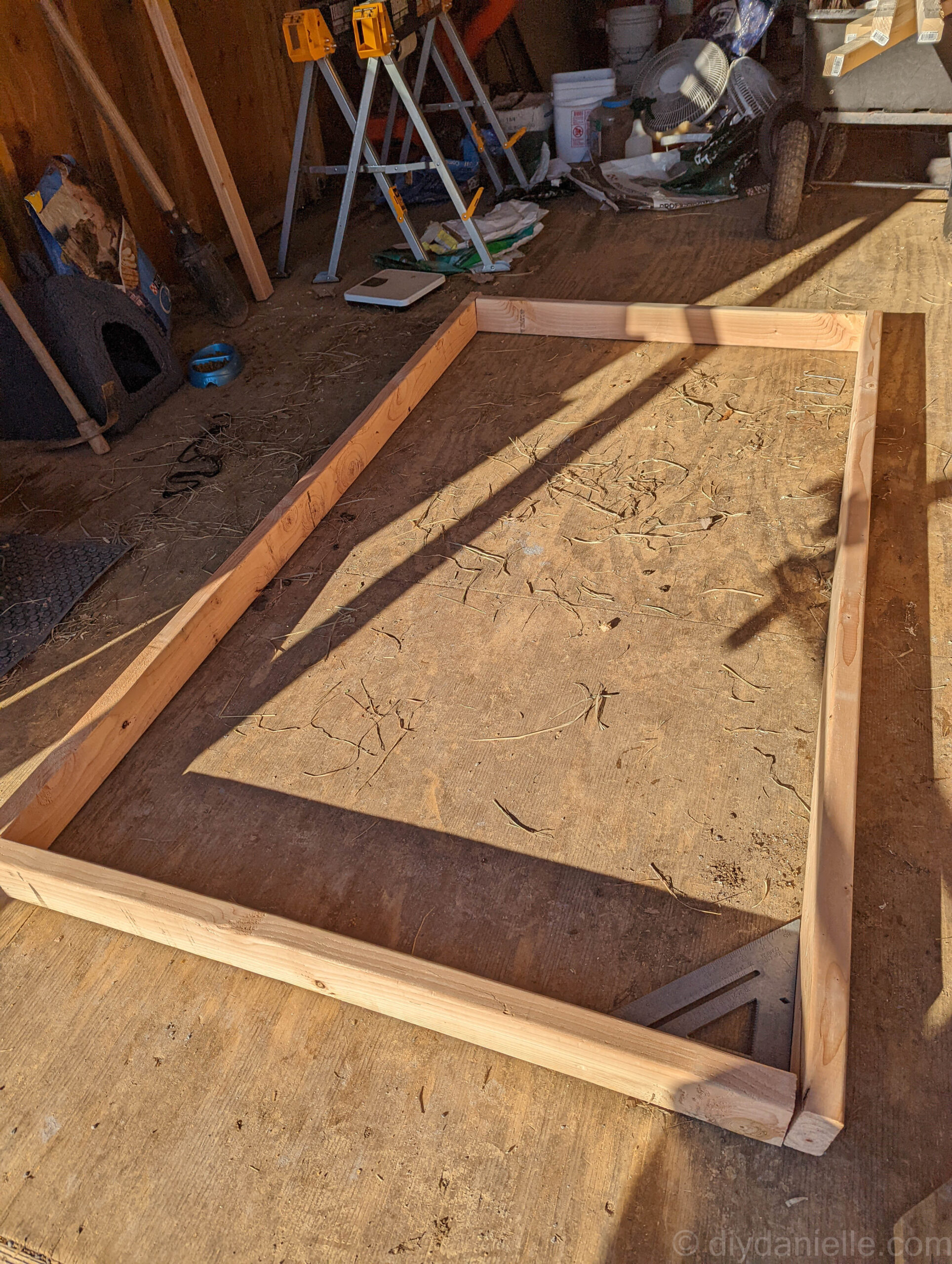 Starting to build the twin platform bed.