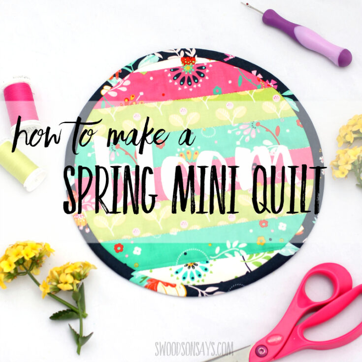 Image for Spring mini Cricut Maker quilt tutorial