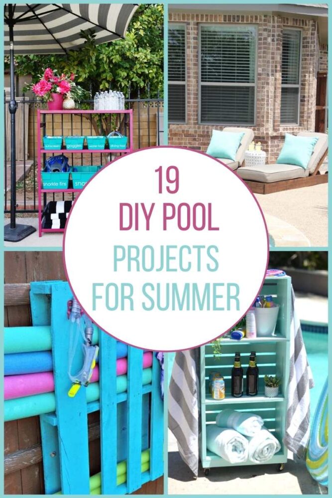 Diy pallet 2025 pool towel rack