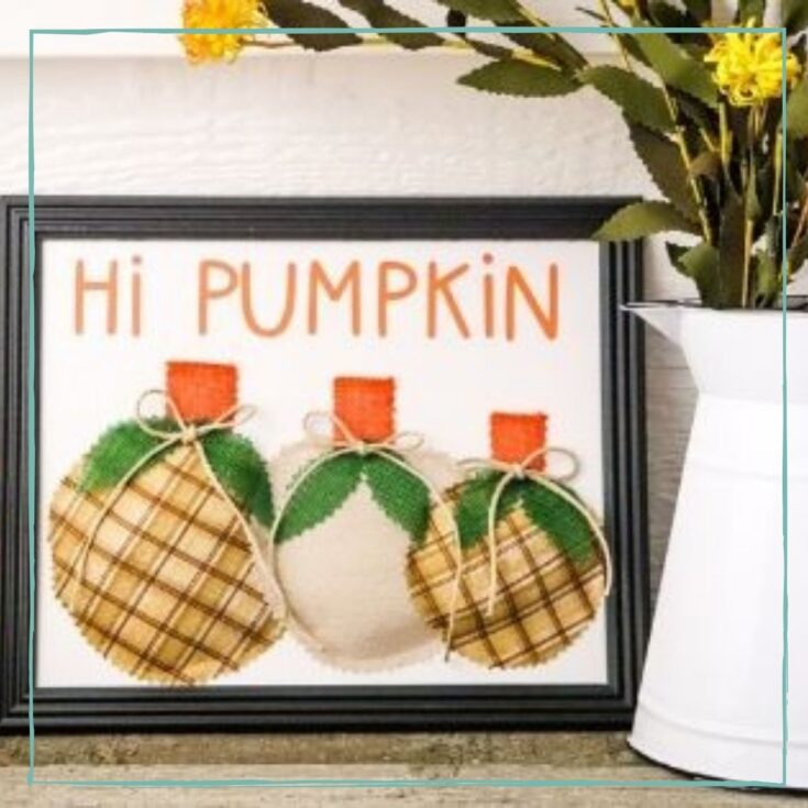 Image for Pumpkin Fall Sign Cricut Craft