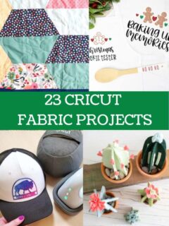 cricut fabric crafts pin collage