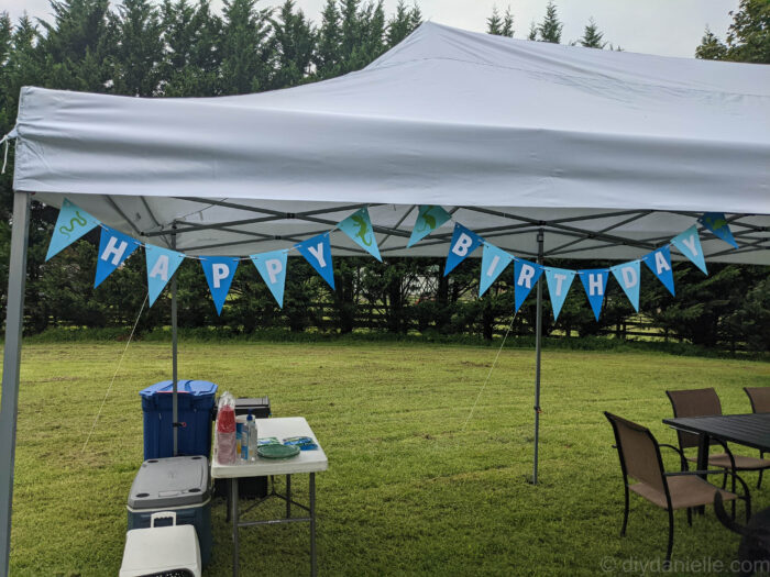 Birthday Banner for Reptile Birthday Party