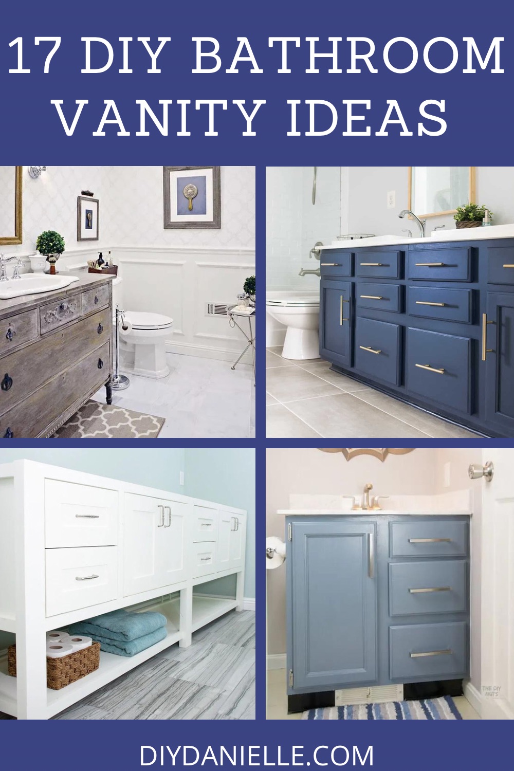 DIY Bathroom Vanity with Bottom Drawers - Houseful of Handmade