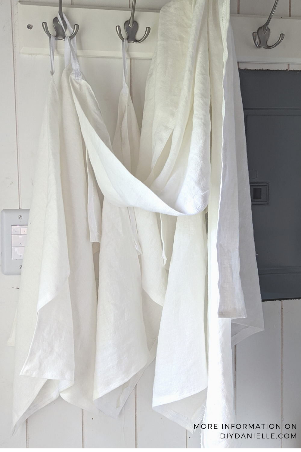 White Linen Towels: Bath Towels and Hand Towels