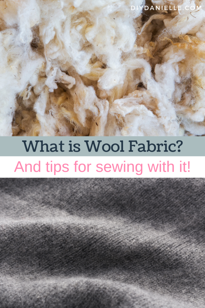What is wool fabric? Photo of sheep wool after shearing and a photo of finished wool fabric.