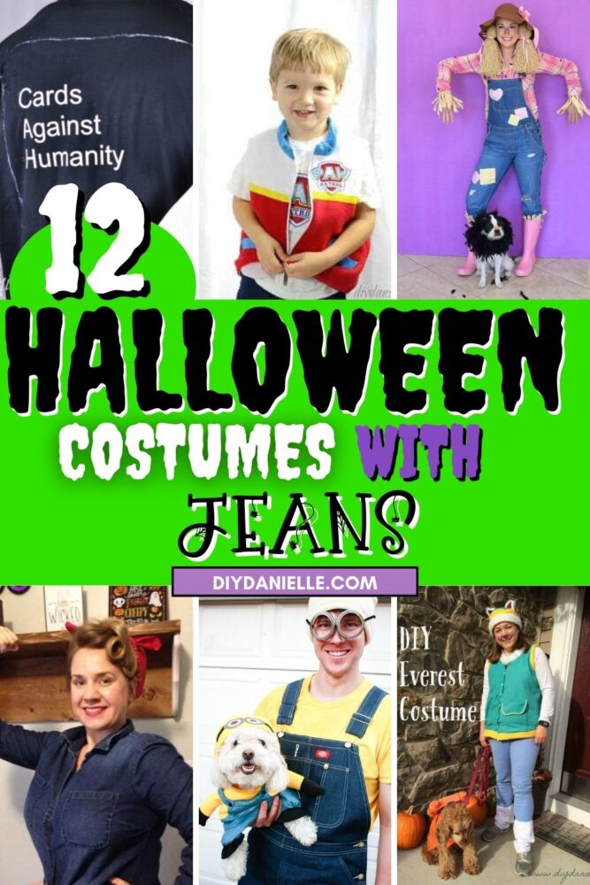12 Quick DIY Halloween Costumes with Jeans DIY Danielle®