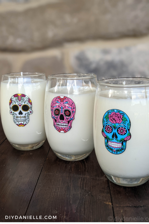Day of the Dead Candles DIY Project for the Ofrenda DIY Danielle®