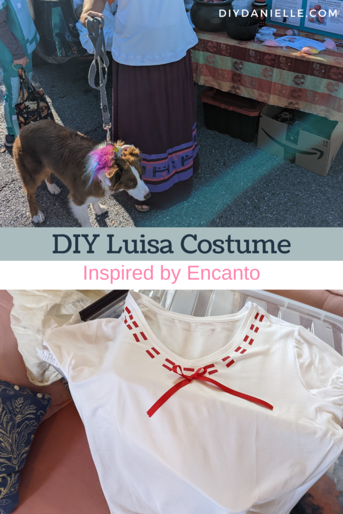 How to make an easy Encanto costume for Luisa, inspired by Encanto. 