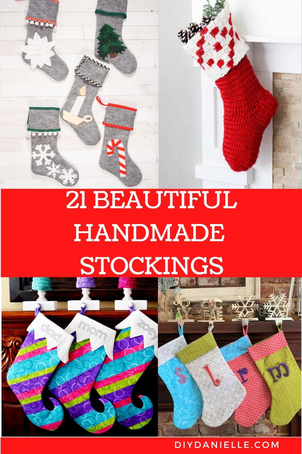 handmade stockings pin collage with text