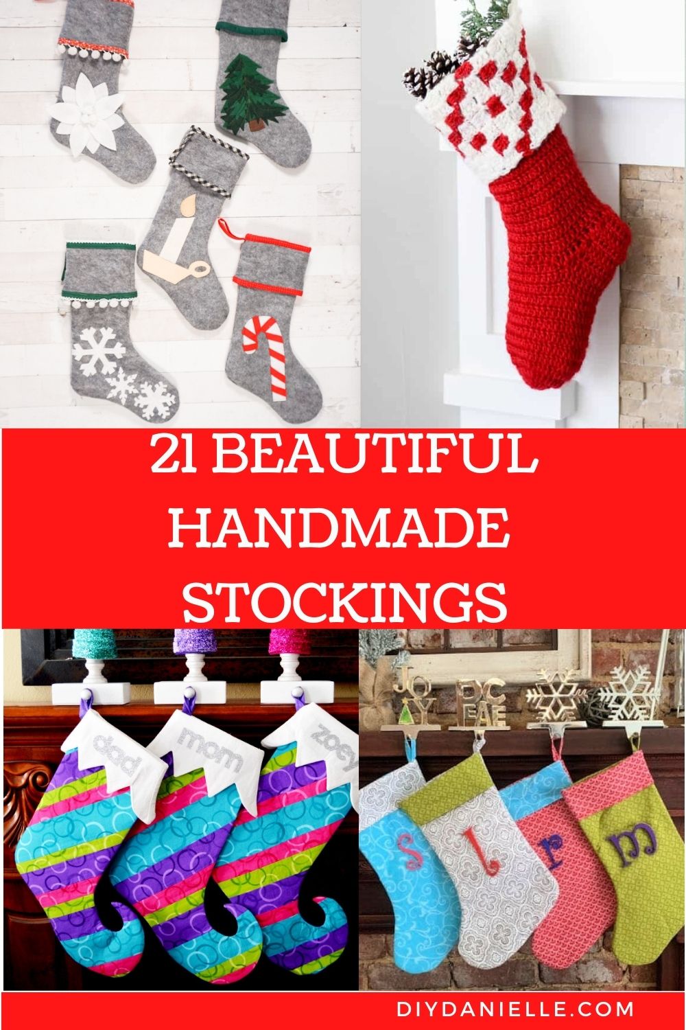 pin collage handmade christmas stockings