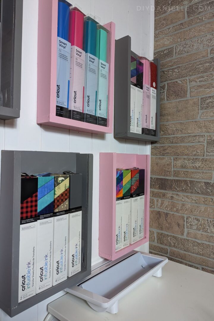 DIY Cricut Vinyl Wall Storage DIY Danielle®
