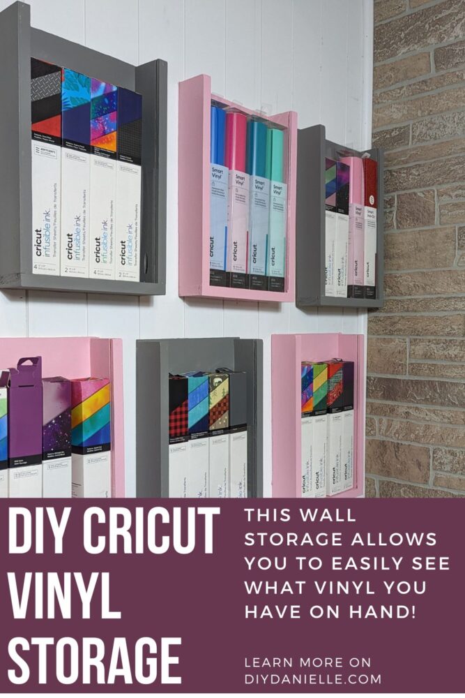 DIY Cricut Vinyl Wall Storage - DIY Danielle®