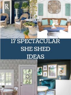 she shed ideas pin collage
