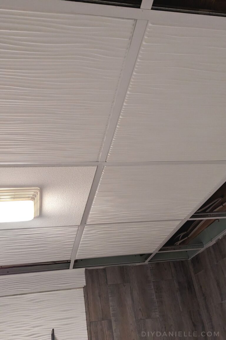 How to Install Drop Ceiling Tiles for a Bathroom DIY Danielle®