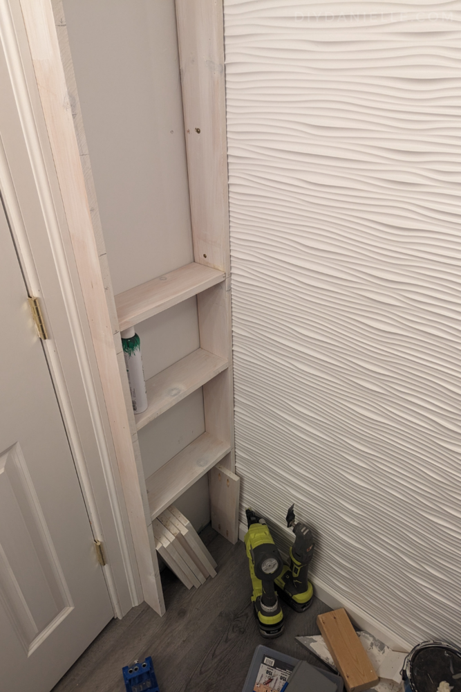 How to Build a DIY Back of Door Shelf - TheDIYPlan