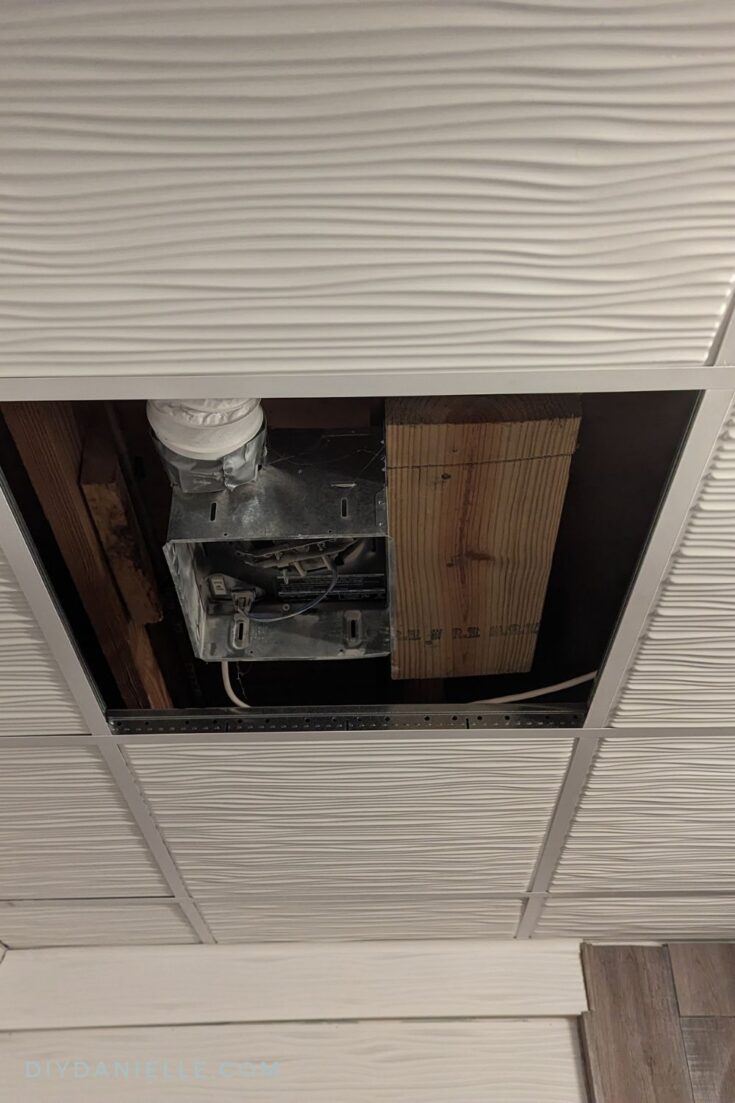 How to Install Drop Ceiling Tiles for a Bathroom DIY Danielle®