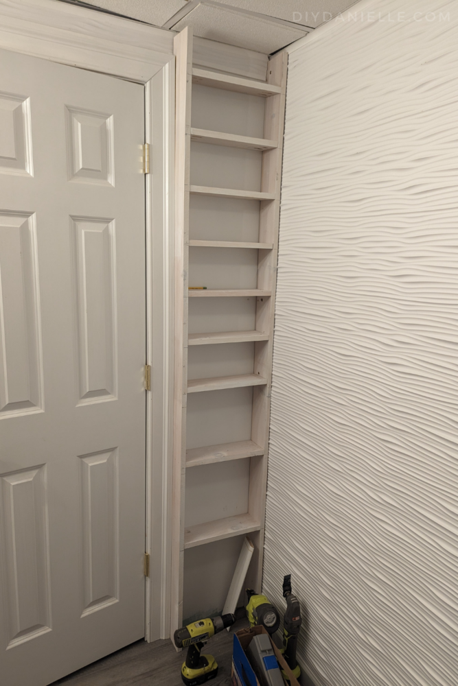 How To Build A DIY Behind-the-Door Storage Shelf