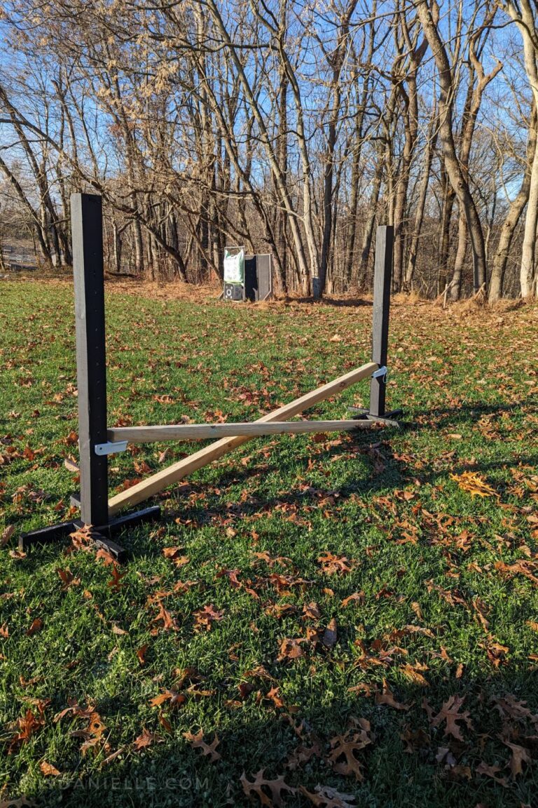 Rustic Rails Show Jump Easy DIY Horse Jumps: Standards - DIY Danielle®