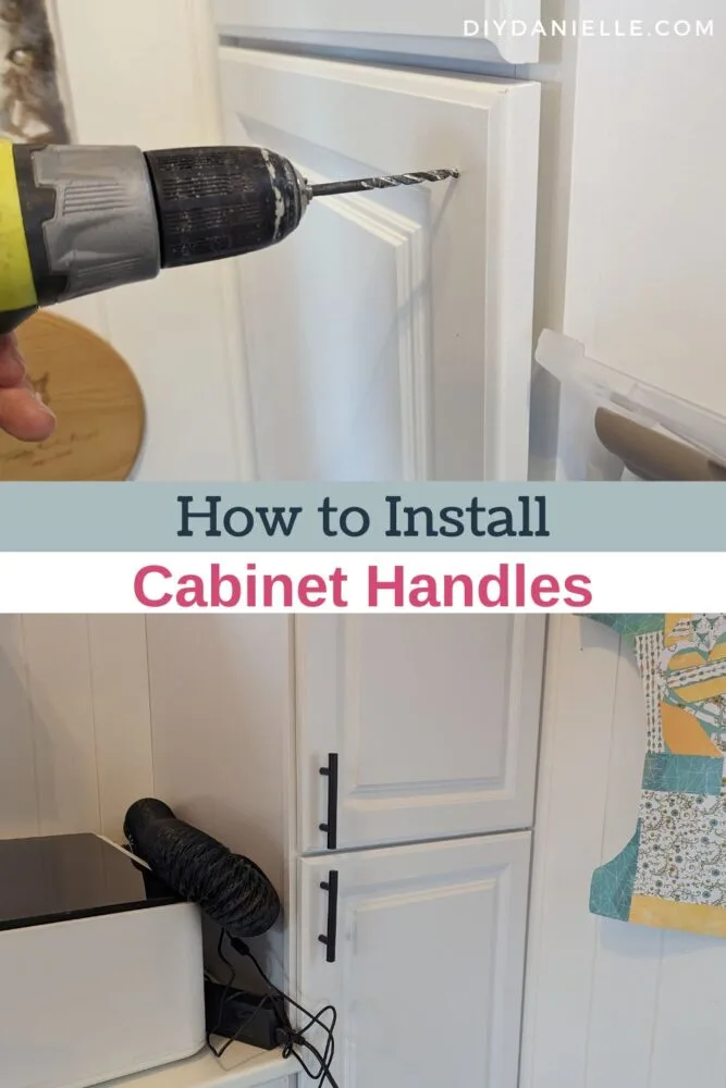 How to install cabinet handles using a template.