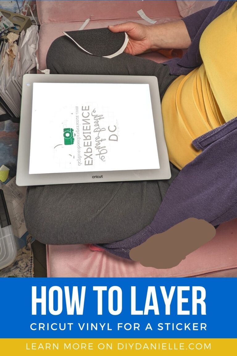 How to Layer Cricut Vinyl for a Business Sticker DIY Danielle®