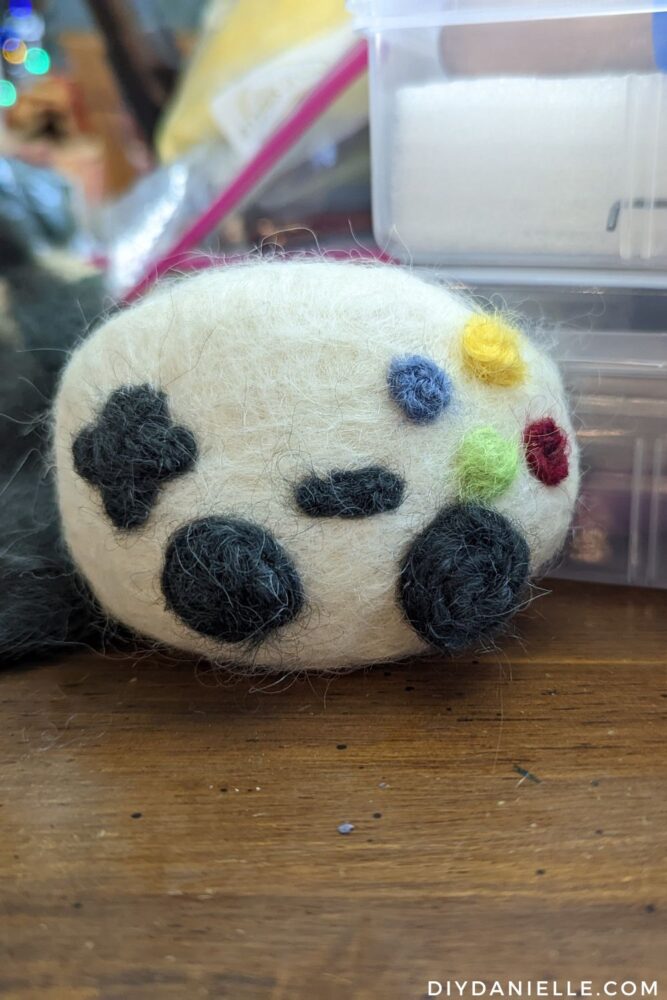 DIY Felted Soap Idea for someone who loves video games. This is a mock video game controller.
