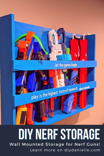 DIY Nerf Gun Storage - DIY Danielle®