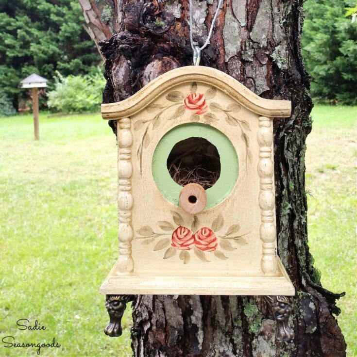 Image for Upcycled Birdhouse from a Decorative Table Clock