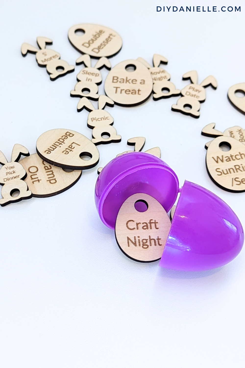 Non Candy Easter Egg Filler: Photo of Easter tokens.