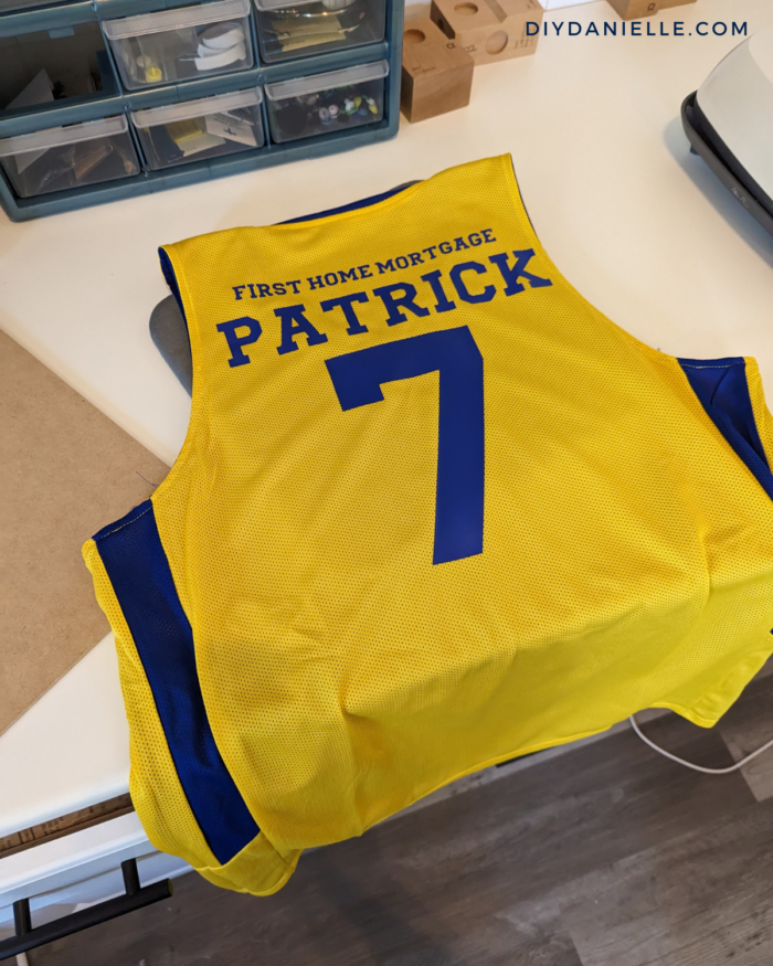 DIY Basketball Jersey with the Cricut Maker - Patchwork Posse