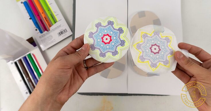 Cricut Infusible Ink Coloring with Pens - Make a Mandala Totebag!  Learn  how to get your Cricut to DRAW this magnificant mandala using Infusible Ink  pens and then transfer it to