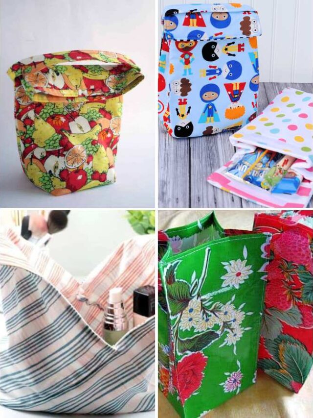 DIY Lunch Bags With Free Patterns
