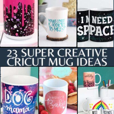 feature image collage Cricut mugs