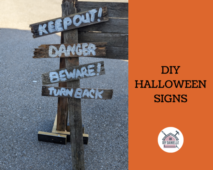 diy halloween signs