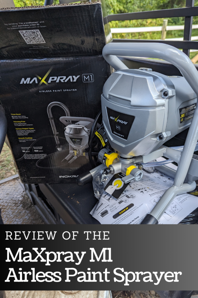 Review of the InoKraft MaXpray M1 Airless Paint Sprayer. This is my first time using a paint sprayer for larger paint jobs and I LOVE IT.