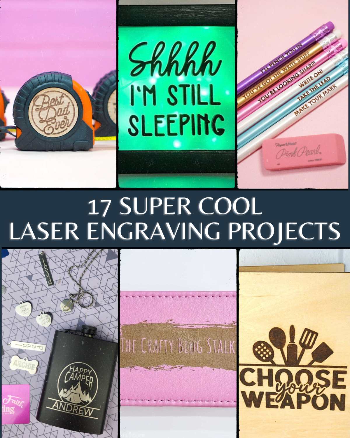 feature image collage laser engraving projects