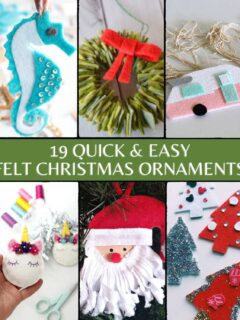feature image felt Christmas ornaments