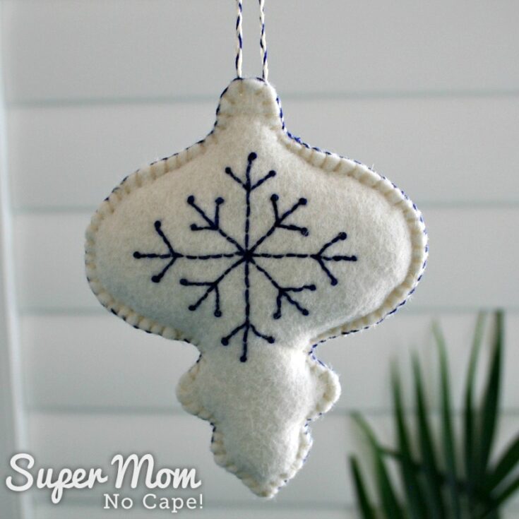 White-Felt-Bauble-with-Blue-Embroidered-Snowflake