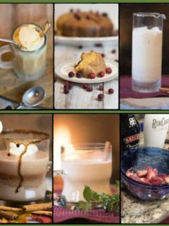 rum chata drinks collage