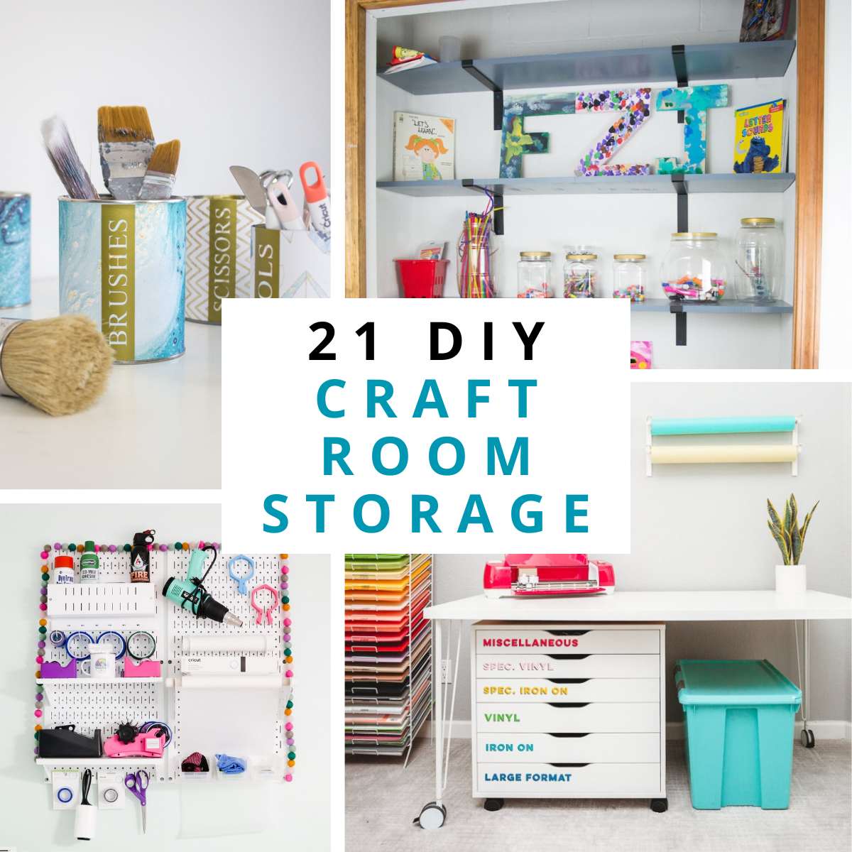 craft storage collage