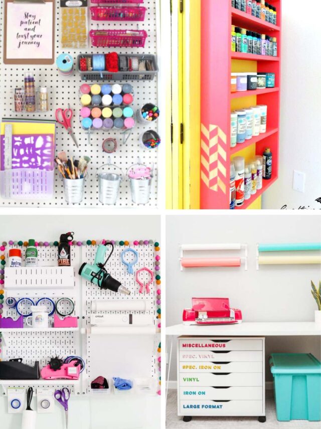 21 DIY Craft Room Storage Ideas