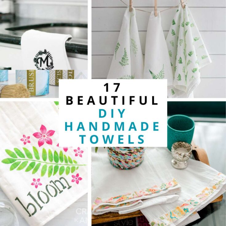 17 Handmade DIY Towels with Step-by-Step Tutorials