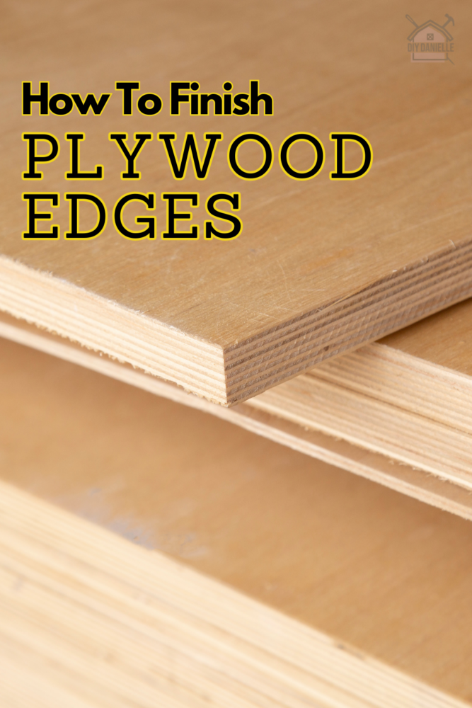 How to Finish Plywood Edges: Close up photo of a raw plywood edge. 