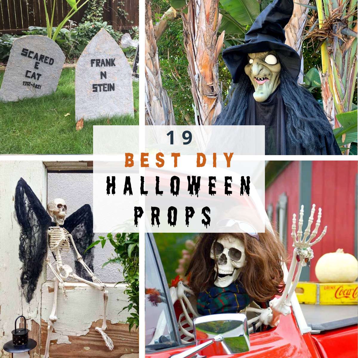 diy Halloween props for haunted trail 