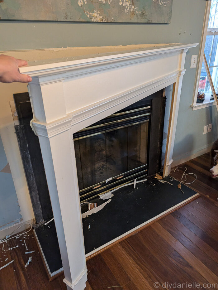 Mantle removed. We sold this.