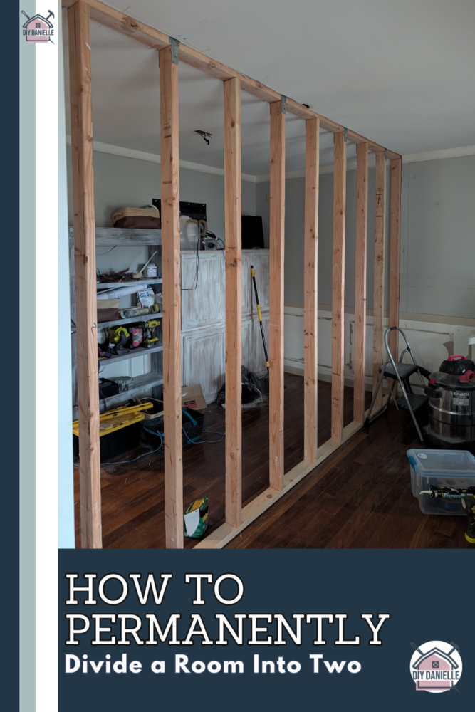 How to build a room divider wall: Turn two rooms into one by framing out a new wall to divide the room in half.