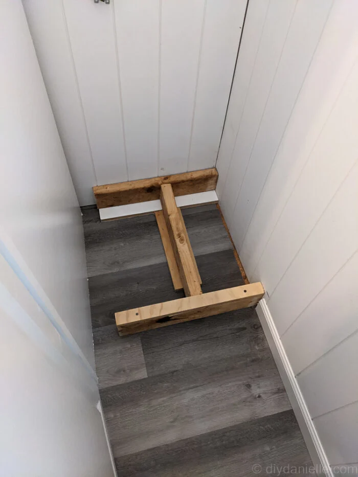 Installing pantry cabinet before realizing included base