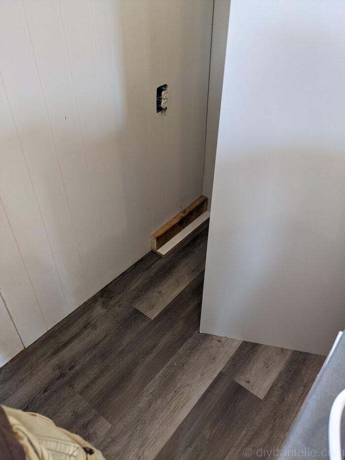 Planning electrical outlets for cabinet installation